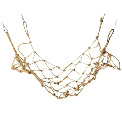 Parrot Swing Rope Birds Hanging Climbing Net wiith Hook Hammock Birds Stand Ladder Birds Chewing Playing Toys Hamster hammock
