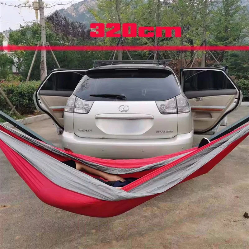 Portable Nylon Car Camping Portable 2 Person Hitch Mounted Hanging Hammock