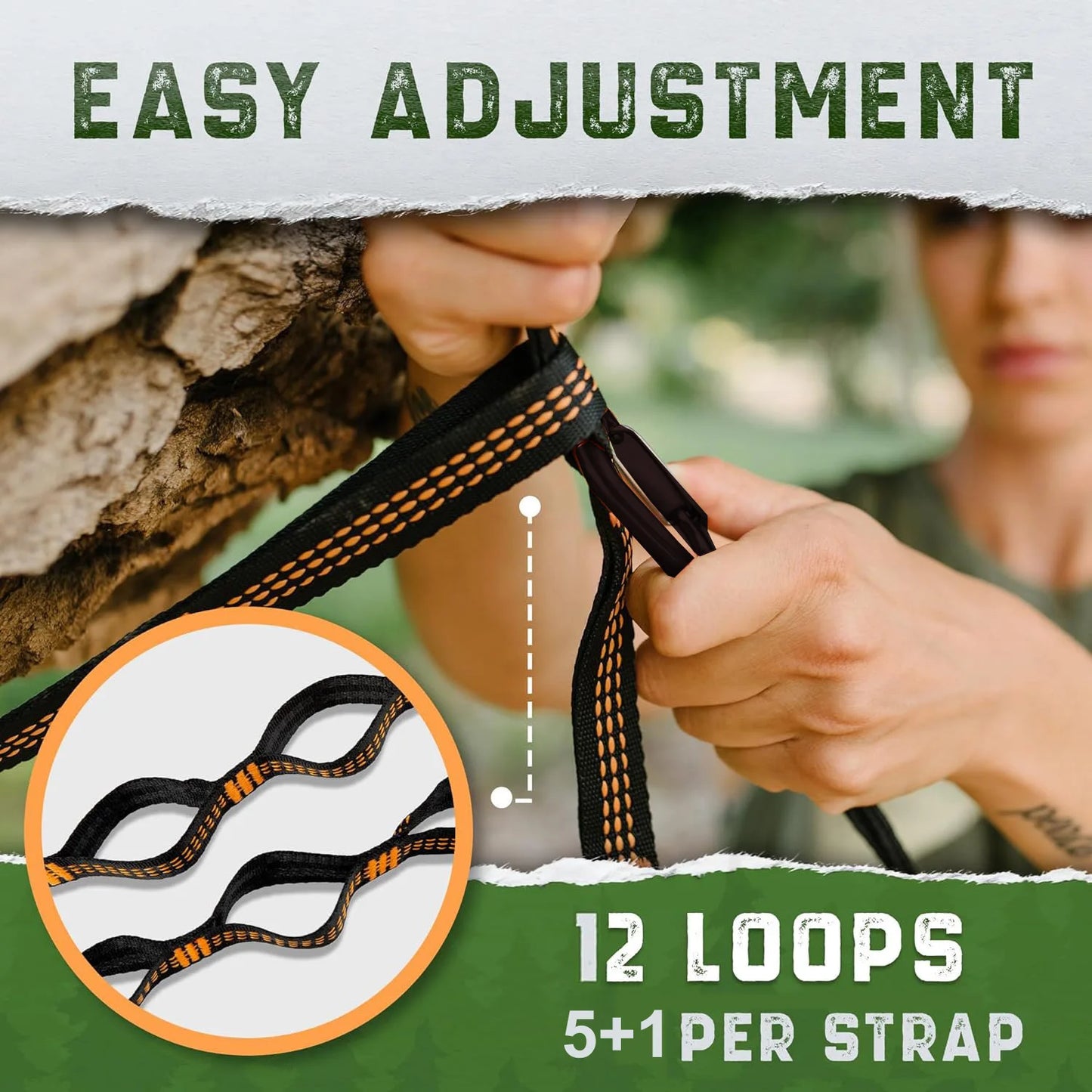 Camping hammocks with double and single portable hammocks with straps lightweight nylon parachute hammocks suitable for outdoor
