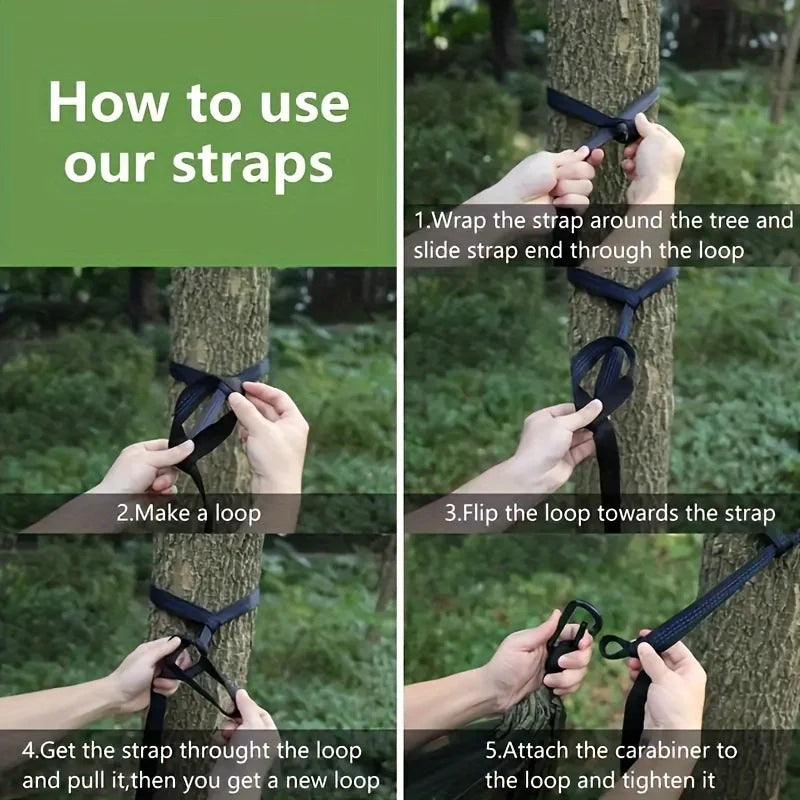 Quick Setup Hammock with Mosquito Net, Forest Hammock|Mosquito Net Hammock|Durable Textile Hammock for Outdoor Camping