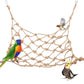Parrot Swing Rope Birds Hanging Climbing Net wiith Hook Hammock Birds Stand Ladder Birds Chewing Playing Toys Hamster hammock