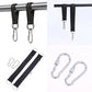 {MX} 2Pcs Durable Hammock Swing Hanging Belt And Steel Alloy Hooks Outdoor Camping Hiking Tools Hammock Accessories
