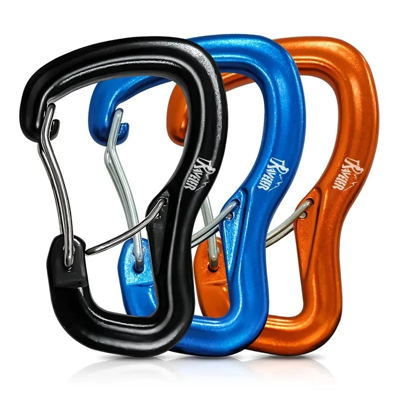 Outdoor Hammock Double Locking Buckle, Multifunctional Aluminum Alloy Hanging Buckle, Camping Hammock Quick Hanging Buckle