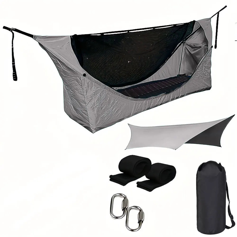Customized High Quality Nylon Mesh Hammock Outdoor Camping Hammock with Mosquito Net
