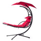 Modern Camping Hammock Metal Frame Stand Garden Bedroom Living Room Patio Park Outdoor Furniture Canvas Cotton Outdoor Usage