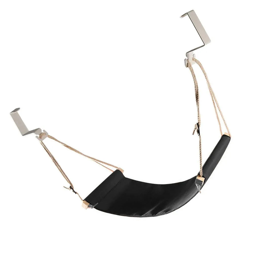 Adjustable Foot Hammock For Office Desk Rest, Comfortable Under Desk Footrest, Durable Polyester Footrest