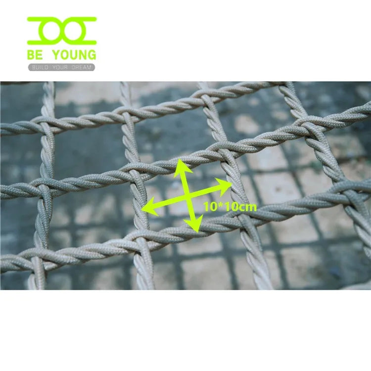 High Quality Heavy Duty Outdoor Playground Swing Hammock With Woven Rope Net Bed For Kid Children Beach Hanging Double Garden