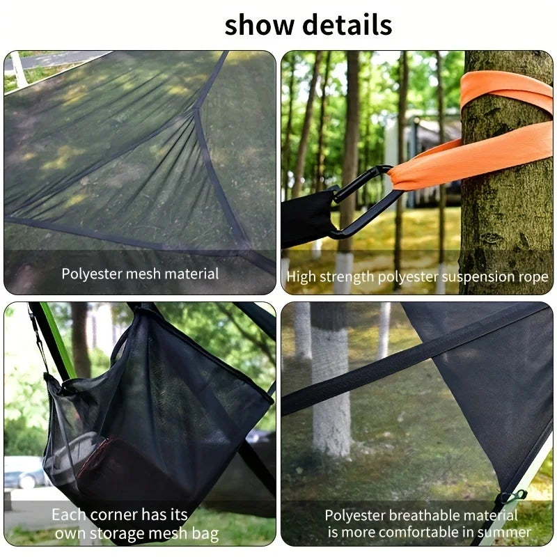 1 PCS Outdoor triangular hammock suitable for multiple people,large camping hammock swing outdoor triangular hammock
