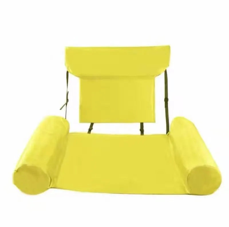 Foldable Floating Water Hammock Float Lounger Inflatable Pool Mat Floating Recliner Bed Swimming Air Mattress Pool Accessories