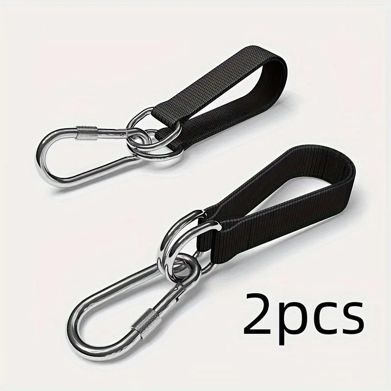 1/2pcs Durable Hammock Hanging Straps with Steel Hooks Outdoor Camping Hiking Accessories Swing Belt Heavy Duty
