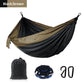 Single Person Portable Outdoor Camping Hammock With Nylon Color Matching Hammock High Strength Parachute Fabric Hanging Bed