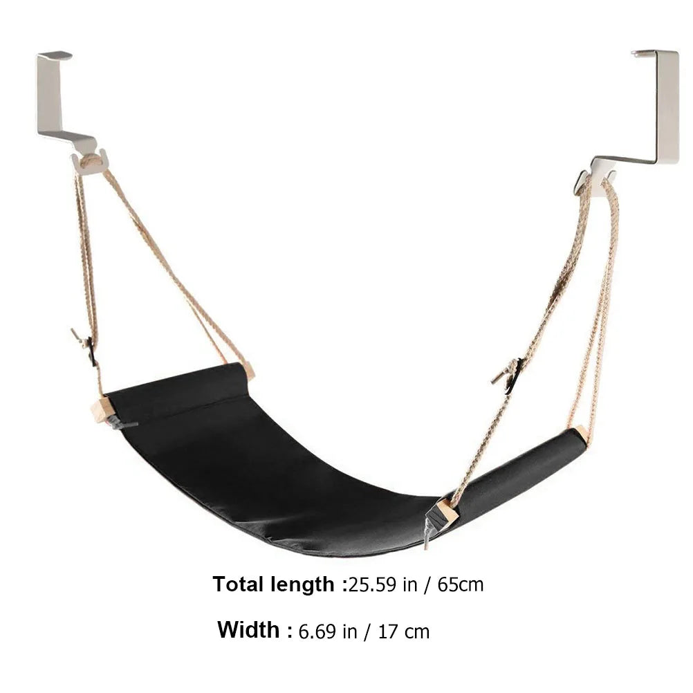 Adjustable Foot Hammock For Office Desk Rest, Comfortable Under Desk Footrest, Durable Polyester Footrest