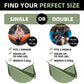 Outdoor Camping Hammock Portable Hammock Single or Double Hammock Camping Accessories Indoor Garden Yard Hammock Swing Travel