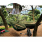 2/4Pcs High Bearing Capacity Hammock Straps 600lbs Breaking Strength Polyester Hammock Belt Rope 5 Ring Correias De Poliéster