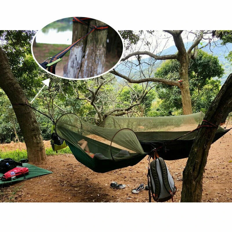 2/4Pcs High Bearing Capacity Hammock Straps 600lbs Breaking Strength Polyester Hammock Belt Rope 5 Ring Correias De Poliéster