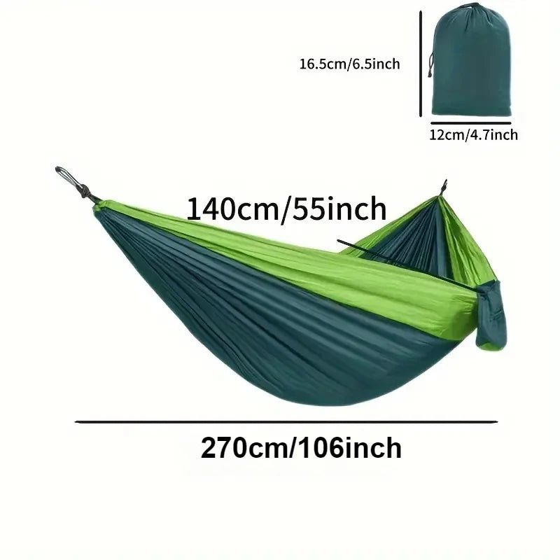 Double Portable Hammock for Camping Lightweight Nylon Parachute Hammock for Backpacking Travel Beach Backyard Patio Hiking