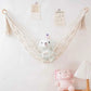 Boho Stuffed Animal Hammock Storage Hammock Stuffed Toys Organizer Doll Room Corner Organizer Mesh for Room Decoration Hanging