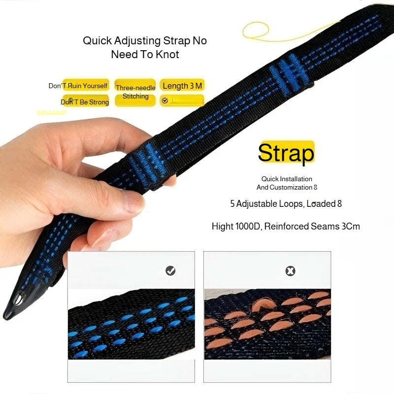 Outdoor Essential Camping Hammock Anti-mosquito and Insect Portable Foldable Quick-open Anti-rollover Nylon Sunshade Hammock