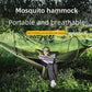 Outdoor camping hammock and mosquito-proof hammock, landing hanging bed net, easy to carry outdoor camping equipment hammock