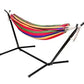 Indoor Lunch Break Outdoor Horn Hammock Stand Reinforced and Stabilized Mesh Bed Outdoor Canvas Swing Camping