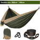 Camping hammocks with double and single portable hammocks with straps lightweight nylon parachute hammocks suitable for outdoor