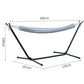 Indoor Lunch Break Outdoor Horn Hammock Stand Reinforced and Stabilized Mesh Bed Outdoor Canvas Swing Camping