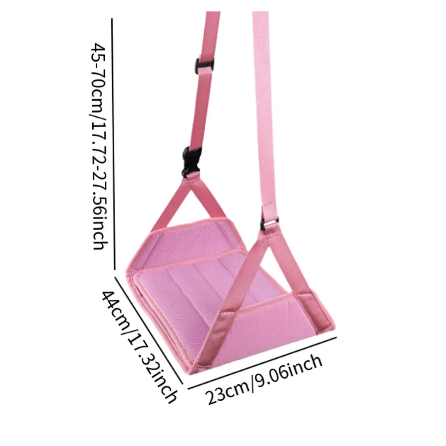 Airplane Foot Hammock Support Adjustable Length Oxford Cloth Portable Plane Footrest for Women Men Car Office Home Long Trip