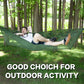 Camping Hammocks for Outside with Mosquito Net, Lightweight & Portable Outdoor Single Hammock Tent for Yard, Backpacking, Green