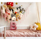 1PCS Pink Stuffed Animal Storage Hammock – Corner Net Organizer for Toys Boho Nursery Decor for Teen Girls Room