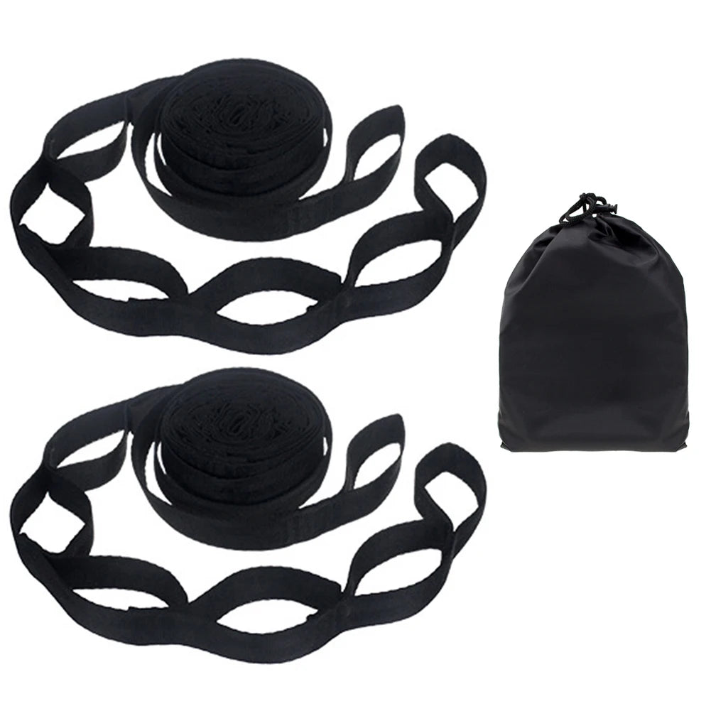 2/1PCS High Bearing Capacity Hammock Straps Breaking Strength Polyester Hammock Belt Rope With Ring Buckle Camping Accessories