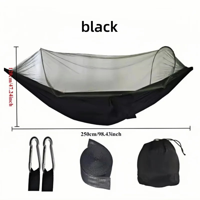 Camping Hammock with Mosquito Net Hammock Mosquito Proof Portable Swing Travel Hike Sleeping Hanging Sturdy and Stable Bed Net