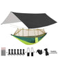 Camping Hammocks and Accessories Including Hammock with Mesh Rain Fly Tarp Tree Straps for Outdoor Use Hiking Backpacking Travel