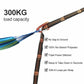 2/4Pcs Hammock Straps Special Reinforced Polyester Straps 5 Ring High Load-Bearing Barbed Black Outdoor Camping Hammock Straps