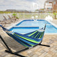 Vibrant Colorful Stripe Double Hammock  Durable Comfortable with Spreader Bar All Inclusive Carry Bag for Easy Setup Perfect