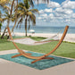 Solid Outdoor Wood Canvas Hammock For Garden Patio Leisure Balcony Home Cradle Hanging Basket-for Outdoor Furniture