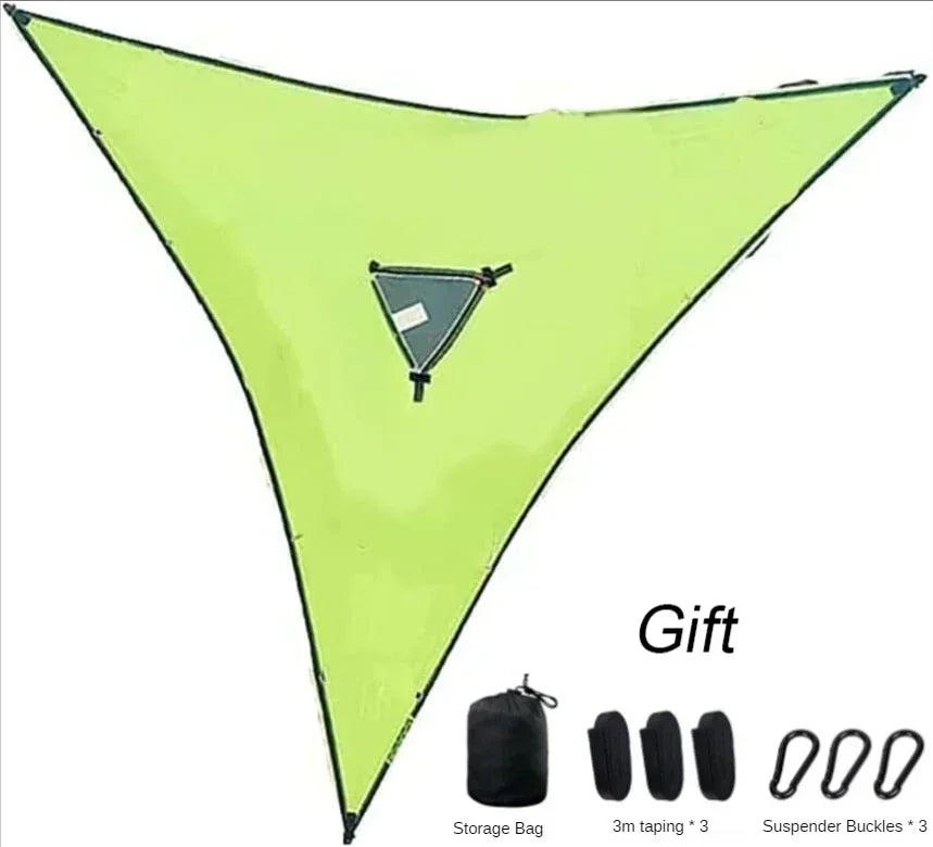 Outdoor Camping Hanging Portable Bed Triangle Hammock Portable Multi Person Aerial Mat  travel Convenient Sleep Hammock bed