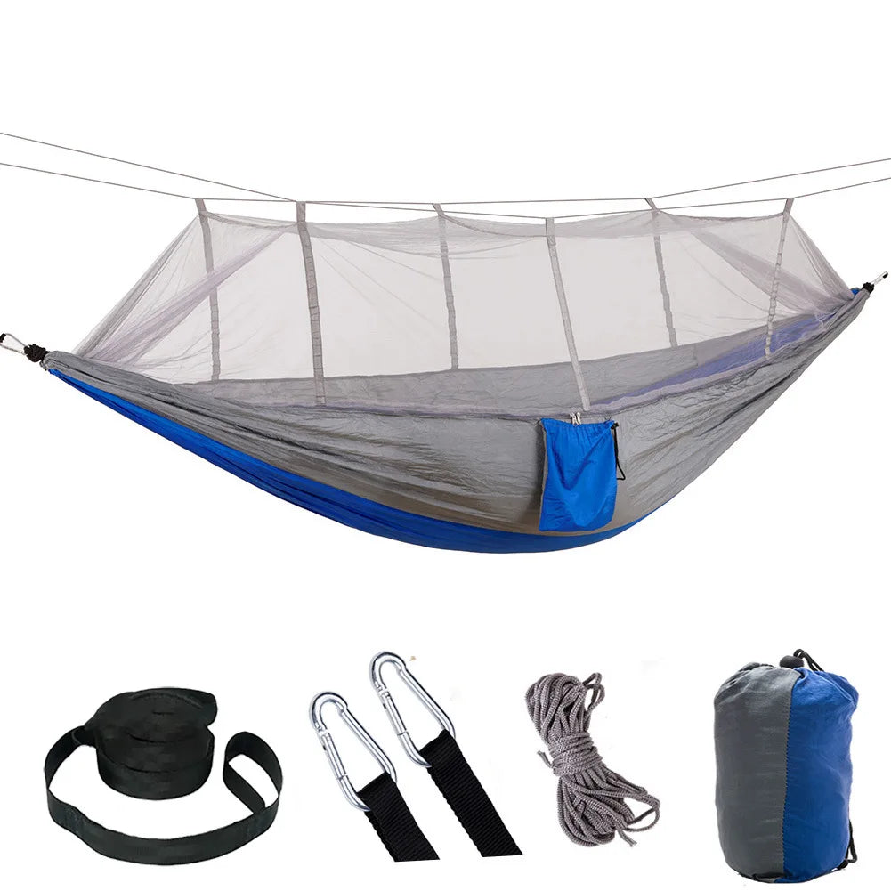 Camping Hammock with Mosquito Net Sleeping Tent Hammock Suitable Camping Hammock Outdoor Furniture for Garden for Camping Hiking