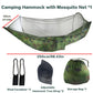 Camping Hammocks for Outside with Mosquito Net, Lightweight & Portable Outdoor Single Hammock Tent for Yard, Backpacking, Green