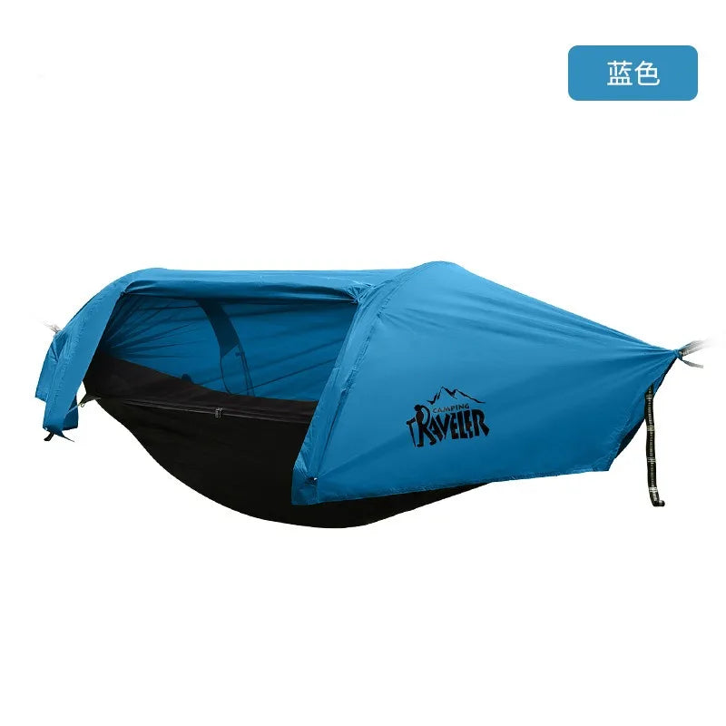 Travel Mosquito Net Hammock, Waterproof, Outdoor Camping, Hiking, Integrated Tent