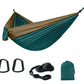 Single Person Portable Outdoor Camping Hammock With Nylon Color Matching Hammock High Strength Parachute Fabric Hanging Bed