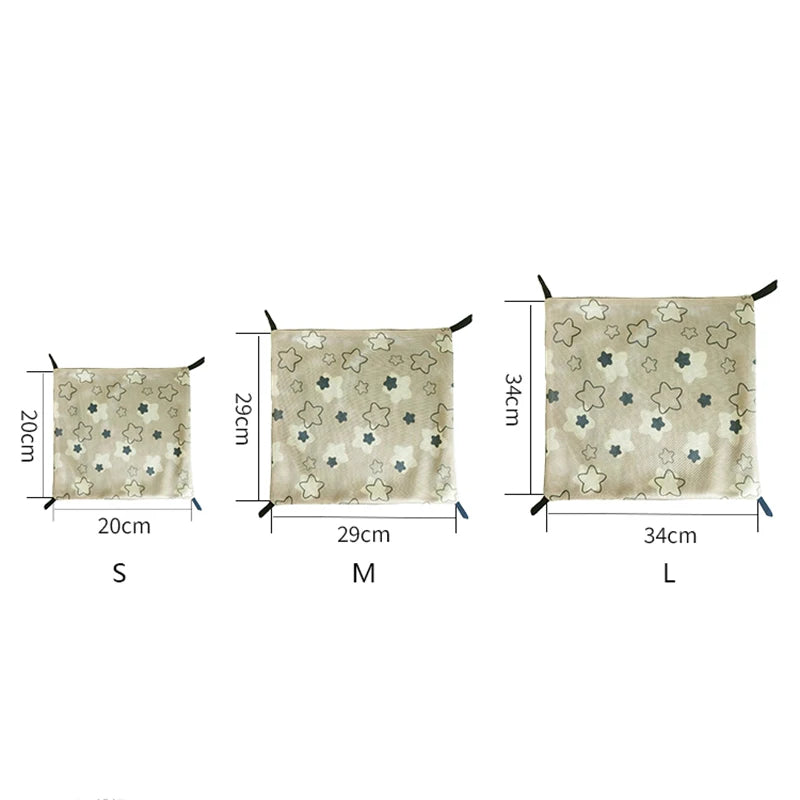 Lovely Hamster Hangable Hammock Single Layer Breathable Hammock Creative Cartoon Skin-Friendly Hammock Small Pet Supplies