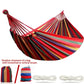 Single Wide Thick Canvas Hammock Outdoor Camping Backpackaging Leisure Swing Portable Hanging Bed Sleeping Swing Hammock