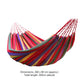 1-2 Person Cotton Rainbow Hanging Bed 264lbs Capacity Fabric Hammock with Tree Straps Portable for Outdoor Indoor with Carry Bag