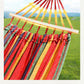 Single Double hammock 200X150cm outdoor anti-rollover canvas hammock swing mesh wooden stick double thickening