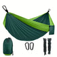 Camping Hammock Portable Parachute Nylon Hanging Bed with 2 Tree Straps Suitable for Backpacking Beach Courtyard and Terrace