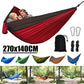 Double-person anti-rollover nylon hammock swing outdoor hammock camping parachute fabric hammock