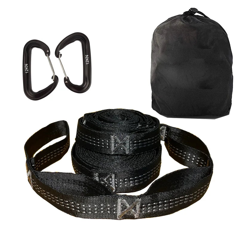 280cm length Super Strong Hammock Strap Hanging Hammock Belt Hamaca Hamak for Camping,Traveling,Portable Hanging Tree Rope