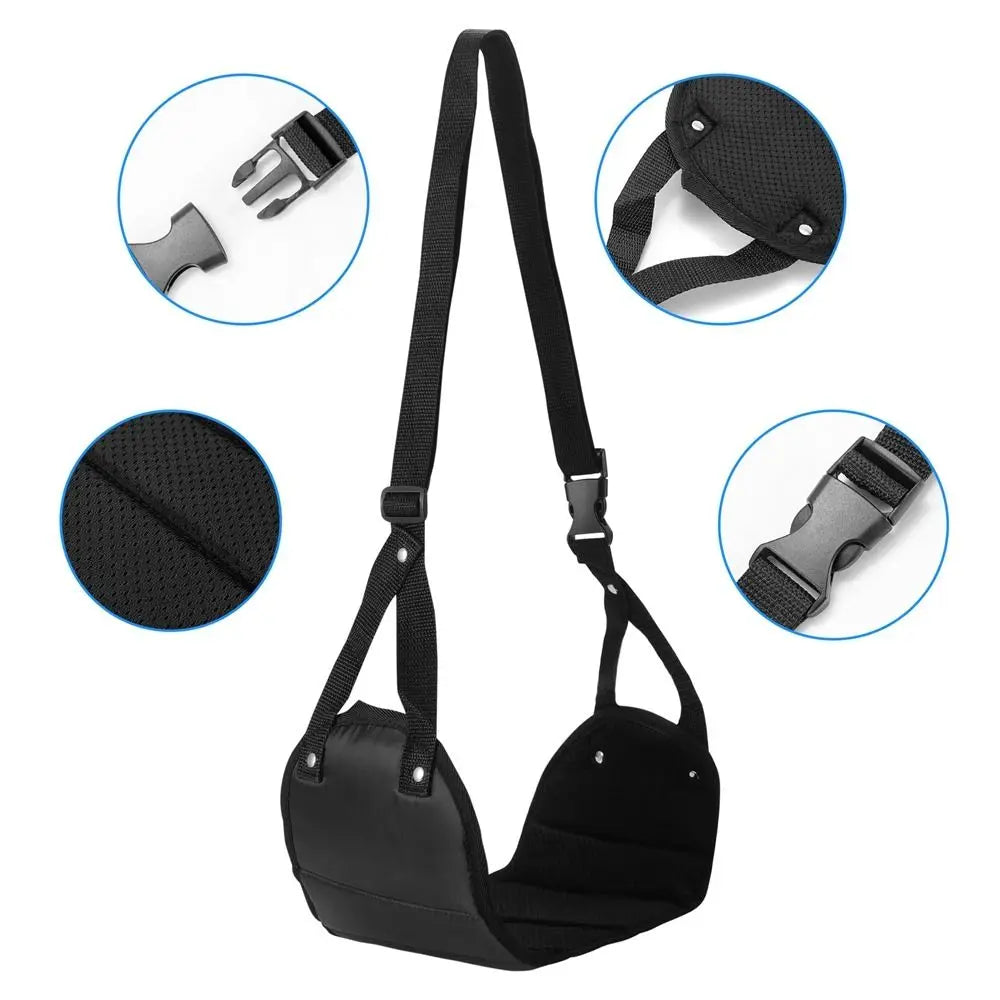 Portable Travel Airplane Relieve Fatigue Foot Hanger Furniture Hanging Footrest Hammock Leg Hammock