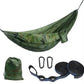Single Person Portable Outdoor Camping Hammock With Nylon Color Matching Hammock High Strength Parachute Fabric Hanging Bed