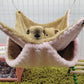 Glider Double Pile Hammock Guinea Pig Flower Branch Mouse Squirrel Autumn Winter Warm Hammock Jumping Pet Hanging Nest Bed